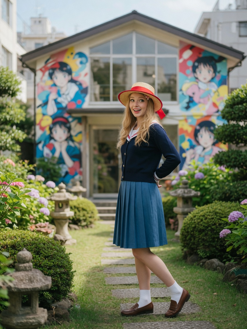 Anny at Toei Animation Museum in Nerima