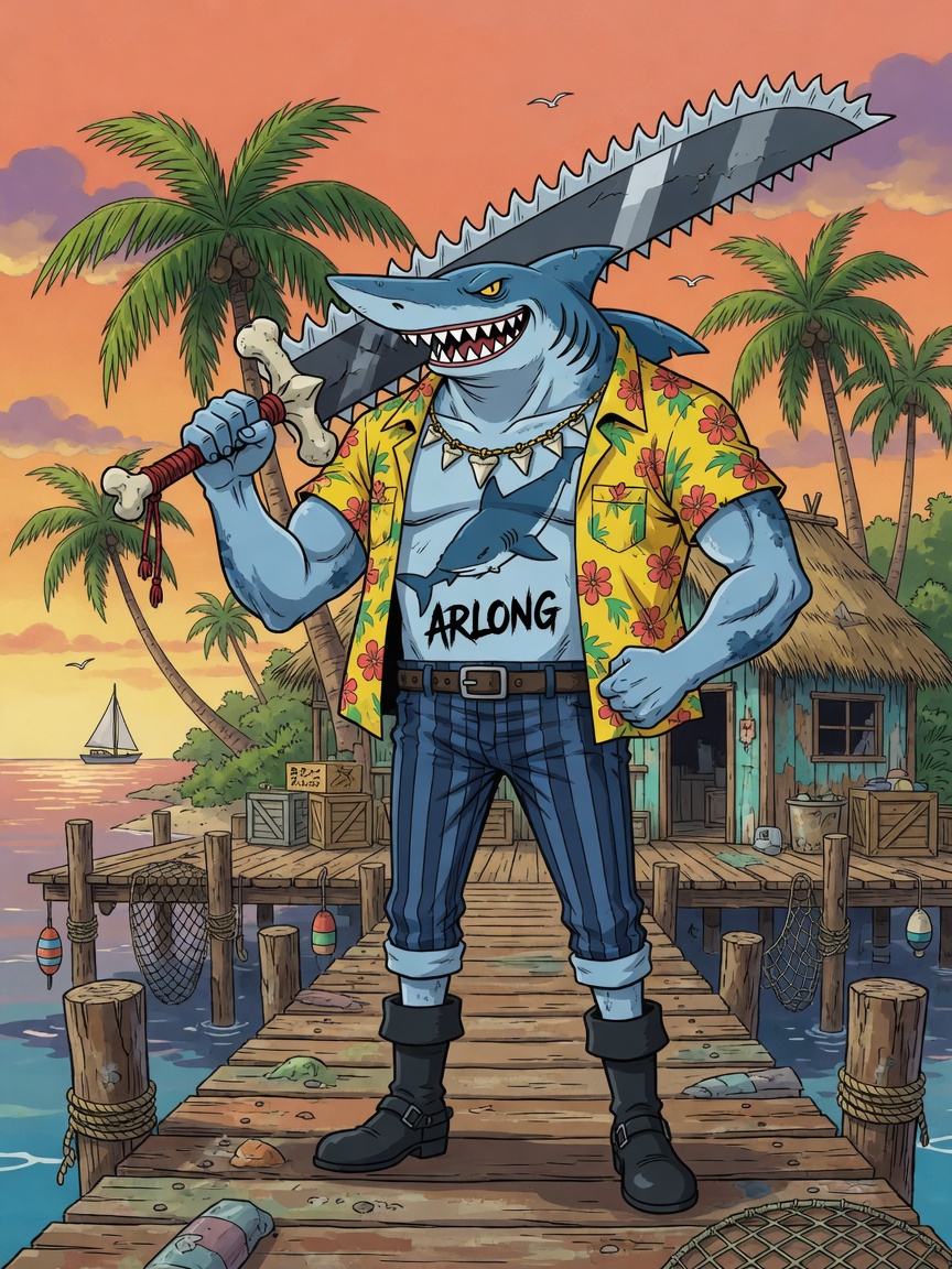 Fan illustration of Arlong