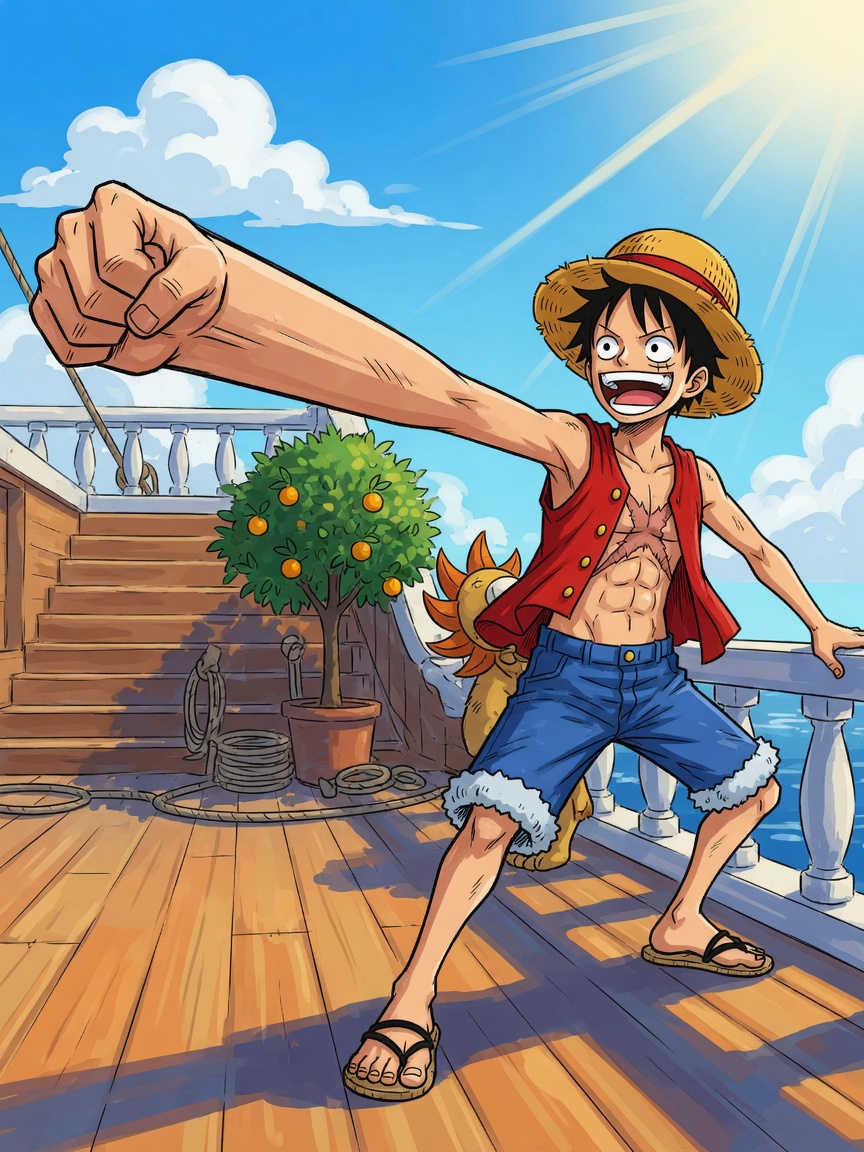 Fan illustration of Monkey D. Luffy