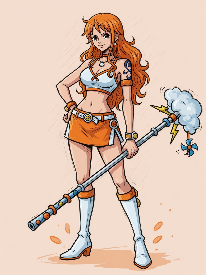 Fan illustration of Nami