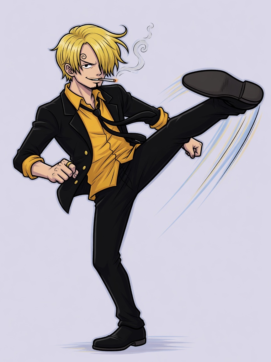 Fan illustration of Sanji