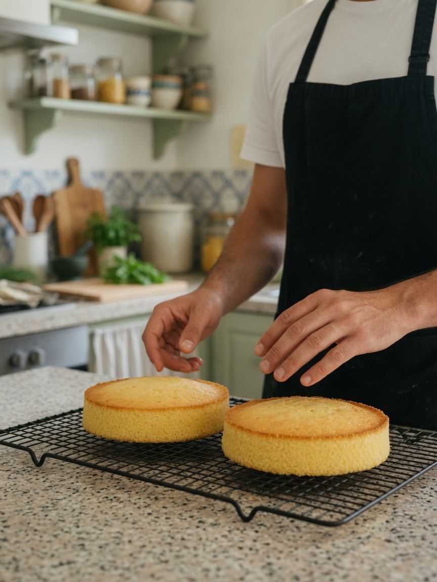 Cake layers cooling