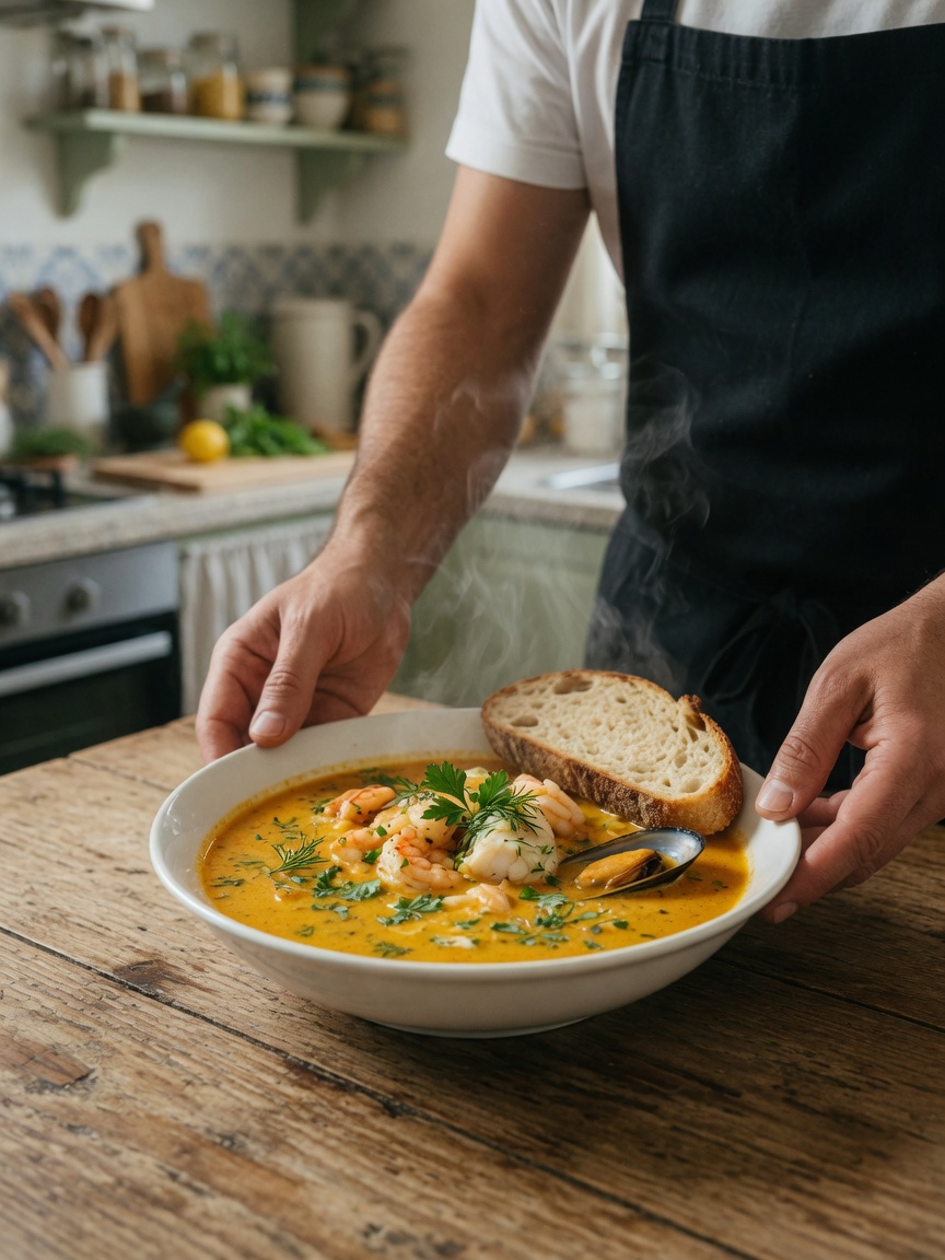 Finished soup